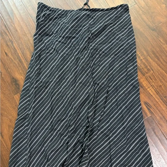 Lane Bryant Black and White Striped Maxi Skirt - Picture 1 of 4